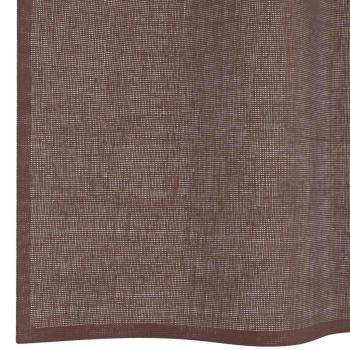 Voile Vorhänge mit Ösen 2 Stk. Braun 140x140 cm