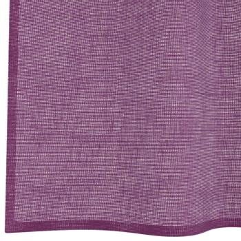 Voile Vorhänge mit Ösen 2 Stk. Lila 140x140 cm