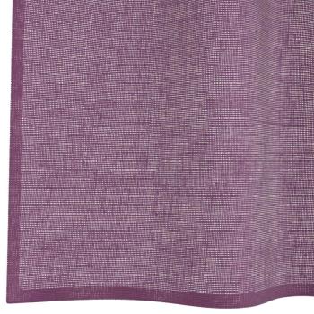 Voile Vorhänge mit Schlaufen 2 Stk. Lila 140x225 cm