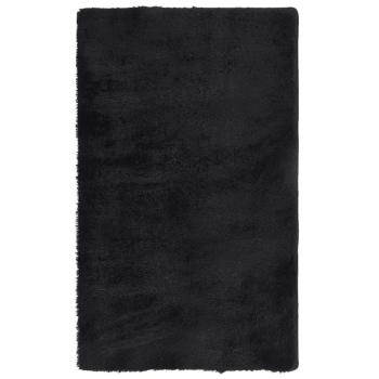 Teppich Shaggy Hochflor NAVARRA Schwarz 60x100 cm Polyester