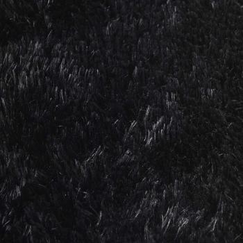 Teppich Shaggy Hochflor NAVARRA Schwarz 60x100 cm Polyester