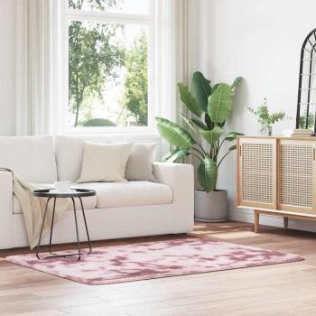 ARDEBO.de - Teppich Shaggy Hochflor NAVARRA Altrosa 120x170 cm Polyester