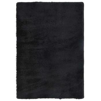 Teppich Shaggy Hochflor NAVARRA Schwarz 200x290 cm Polyester