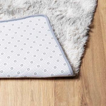 Teppich Shaggy Hochflor NAVARRA Silbergrau 200x290 cm Polyester