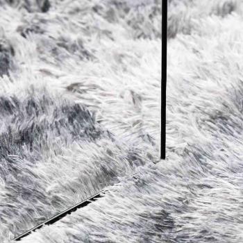 Teppich Shaggy Hochflor NAVARRA Silbergrau 200x290 cm Polyester