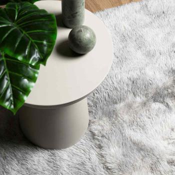 Teppich Shaggy Hochflor NAVARRA Silbergrau 200x290 cm Polyester