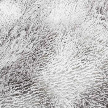 Teppich Shaggy Hochflor NAVARRA Silbergrau 200x290 cm Polyester