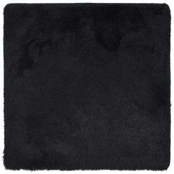 Teppich Shaggy Hochflor NAVARRA Schwarz 240x240 cm Polyester