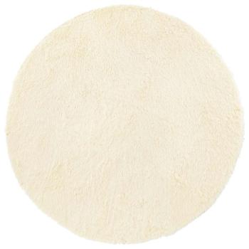 Teppich Shaggy Hochflor NAVARRA Creme 120x120 cm Polyester