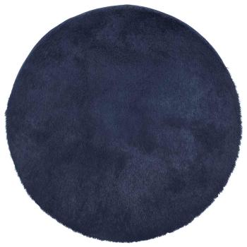 Teppich Shaggy Hochflor NAVARRA Marineblau 160x160 cm Polyester