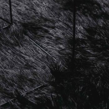 Teppich Shaggy Hochflor NAVARRA Schwarz 300x200 cm Polyester