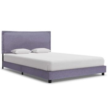 ARDEBO.de - Bettgestell ohne Matratze Hellgrau Stoff 135x190 cm