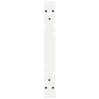 Couchtischbeine 2 Stk. Weiß 60x(30-31,3) cm Stahl