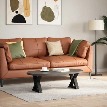 Couchtischbeine 2 Stk. Schwarz 40x(30-31,3) cm Stahl