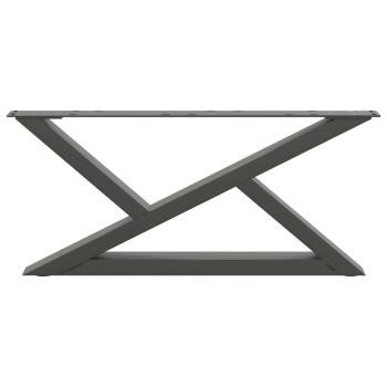 Couchtischbeine 2 Stk. Anthrazit 70x(30-31,3) cm Stahl