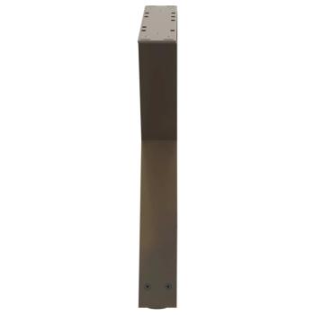 Couchtischbeine 2 Stk. Naturstahl 60x(42-43,3) cm Stahl