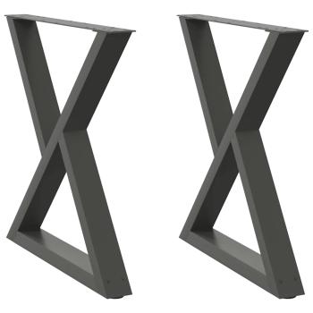 Esstisch Beine 2 Stück Anthrazit 70x(72-73,3) cm Stahl