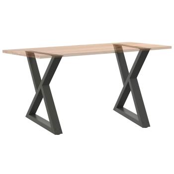 Esstisch Beine 2 Stück Anthrazit 70x(72-73,3) cm Stahl