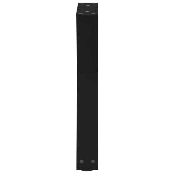 Couchtischbeine 2 Stk. Schwarz 28x(42-43,3) cm Stahl