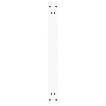 Esstisch Beine V-Form 2 Stück Weiß 80x(72-73,3) cm Stahl