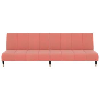 Schlafsofa 2-Sitzer Rosa Samt