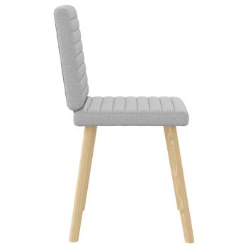 Esszimmerstühle 2 Stk. Wolkengrau Stoff