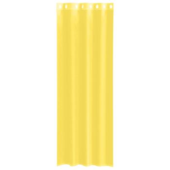 Voile Vorhänge mit Ösen 2 Stk. Gelb