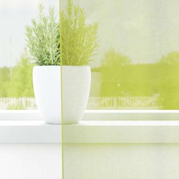 Voile Vorhänge mit Lasche 2 Stk. Apfelgrün