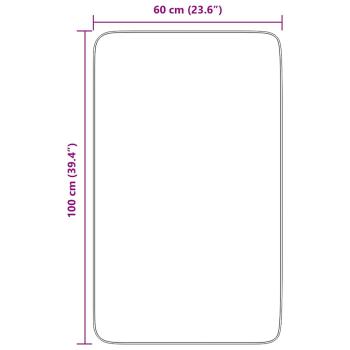 Teppich Shaggy Hochflor NAVARRA Beige 60x100 cm Polyester