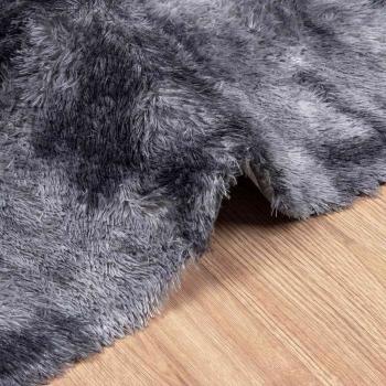 Teppich Shaggy Hochflor NAVARRA Dunkelgrau 120x170 cm Polyester