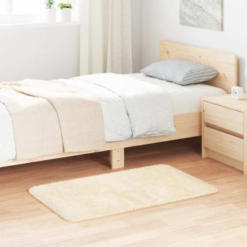 ARDEBO.de - Teppich Shaggy Hochflor NAVARRA Creme 60x100 cm Polyester