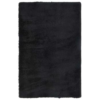 Teppich Shaggy Hochflor NAVARRA Schwarz 130x200 cm Polyester