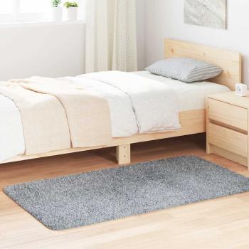 ARDEBO.de - Teppich Shaggy Hochflor NAVARRA Hellgrau 80x150 cm Polyester