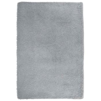 Teppich Shaggy Hochflor NAVARRA Hellgrau 120x170 cm Polyester