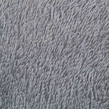 Teppich Shaggy Hochflor NAVARRA Hellgrau 240x340 cm Polyester