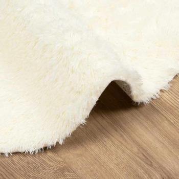Teppich Shaggy Hochflor NAVARRA Creme 300x200 cm Polyester