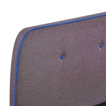 Bettgestell ohne Matratze Taupe Stoff 150x200 cm