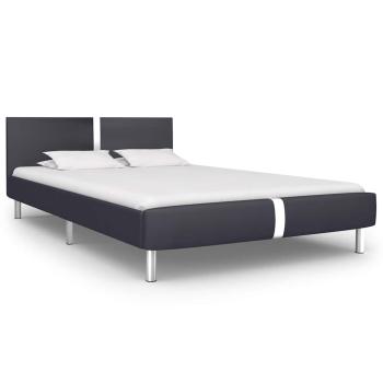 ARDEBO.de - Bettgestell ohne Matratze Schwarz Kunstleder 135x190 cm
