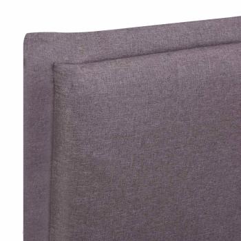 Bettgestell ohne Matratze Taupe Stoff 90x200 cm