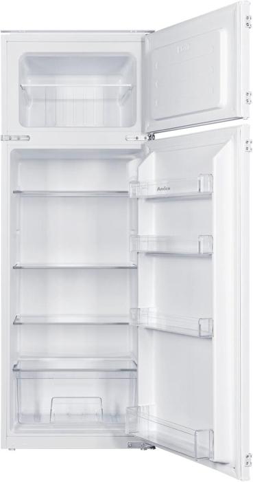 Amica EDTS 374 911 Einbau-Kühl-/Gefrierkombination, Nischenhöhe: 145 cm, 220 L, Schlepptür-Technik, elektronische Steuerung, Tür-Offen-Alarm, Inverter Kompressor, weiß (1195052)