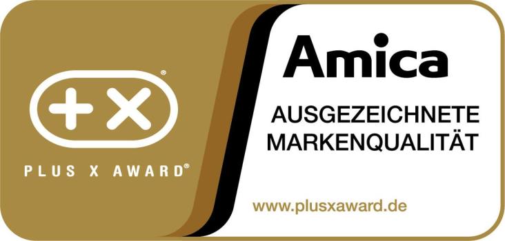 Amica EKSS 361 226 Einbau-Kühlschrank mit Gefrierfach, Nischenhöhe: 102 cm, 140 L, Schlepptür-Technik, elektronische Steuerung, Tür-Offen-Alarm, Inverter Kompressor, weiß (1195087)