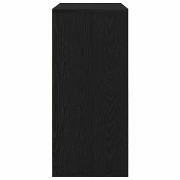 Schuhschrank Schwarz Eichen-Optik 57x34x76 cm Holzwerkstoff