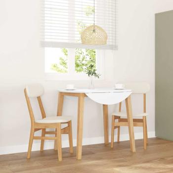 ARDEBO.de - Esszimmerstühle mit Kissen 2 Stk. Massivholz Gummibaum