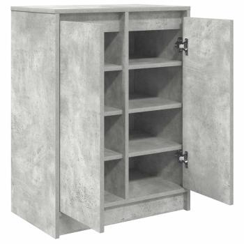 Schuhschrank Betongrau 57x34x76 cm Holzwerkstoff