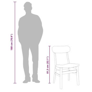 Esszimmerstühle mit Kissen 2 Stk. Weiß Massivholz Gummibaum