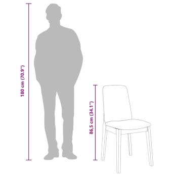 Esszimmerstühle mit Kissen 2 Stk. Weiß Massivholz Gummibaum