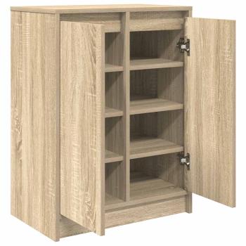 Schuhschrank Sonoma-Eiche 57x34x76 cm Holzwerkstoff