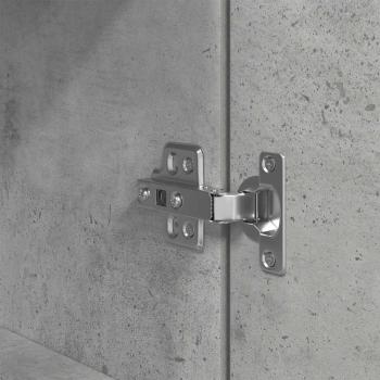 Nachttisch Betongrau 39x35x125 cm Holzwerkstoff