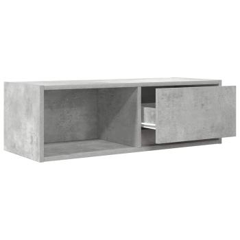 ARDEBO.de - TV-Schrank Betongrau 80x31x25,5 cm Holzwerkstoff