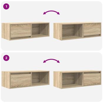 TV-Schrank Sonoma-Eiche 80x31x25,5 cm Holzwerkstoff